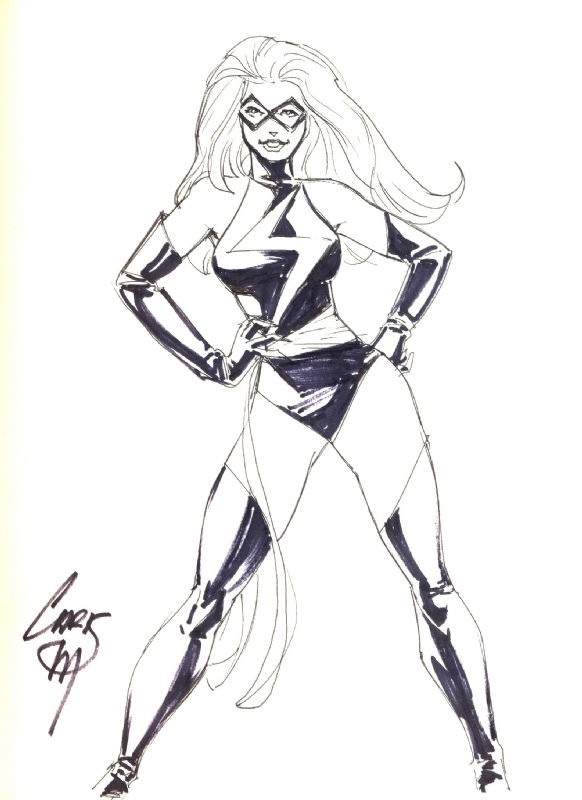 Ms Marvel Chris Marrinan In Don Raskins Ms Marvel Commissions Pin Ups And Interior Pages 0218